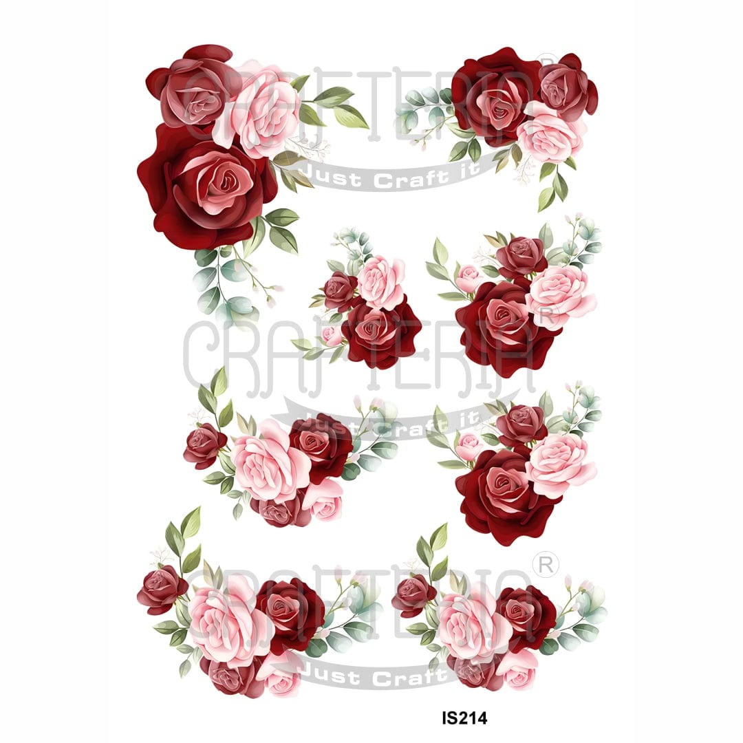 Flower Simple Insert Floral Designs Insert Sheet (Transparent Sheet) IS214