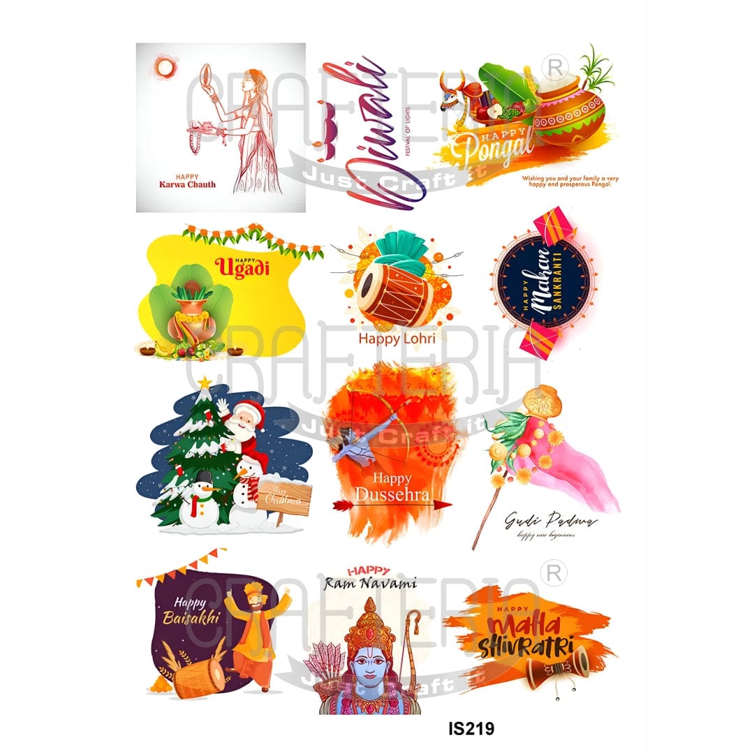 Crafteria Festival Designs Insert Sheet (Transparent Sheet) IS219
