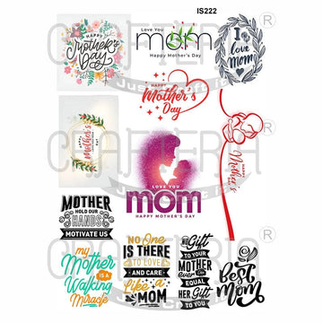 Crafteria Mother's Day Designs Insert Sheet (Transparent Sheet) IS222