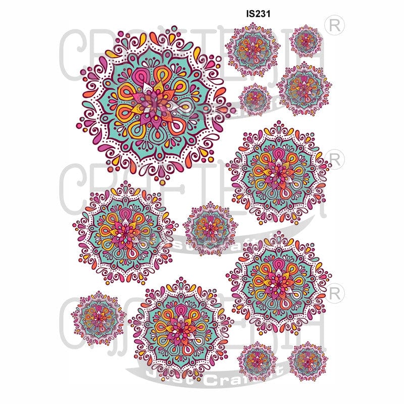 Crafteria Mandala Designs Insert Sheet (Transparent Sheet) IS231