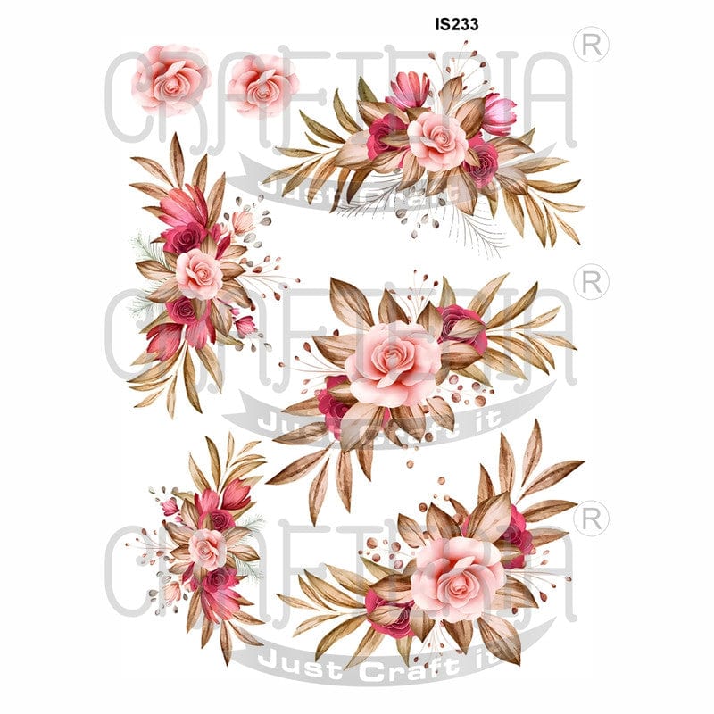 Flower Simple Insert Floral Designs Insert Sheet (Transparent Sheet) IS233