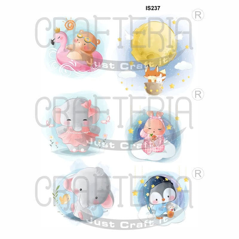 Crafteria Animals Designs Insert Sheet (Transparent Sheet) IS237
