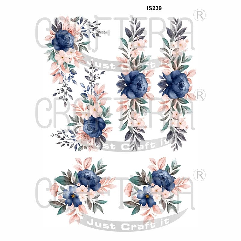 Crafteria Floral Designs Insert Sheet (Transparent Sheet) IS239