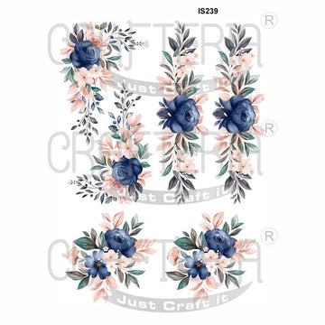 Crafteria Floral Designs Insert Sheet (Transparent Sheet) IS239