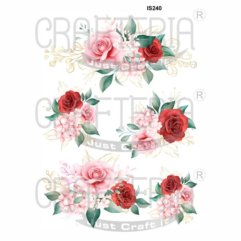 Crafteria Floral Designs Insert Sheet (Transparent Sheet) IS240
