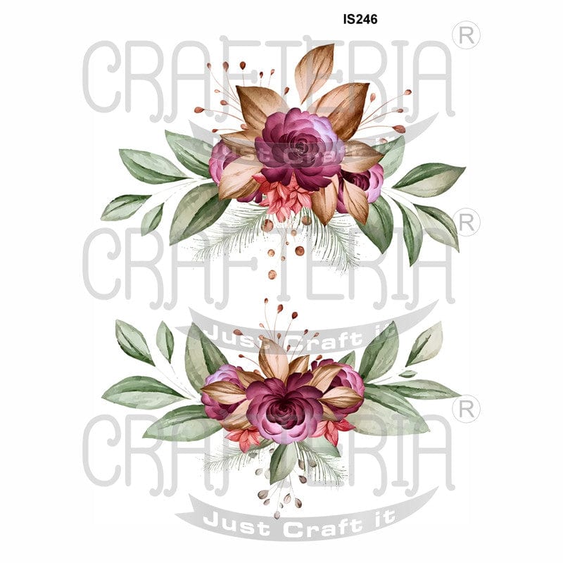 Crafteria Floral Designs Insert Sheet (Transparent Sheet) IS246