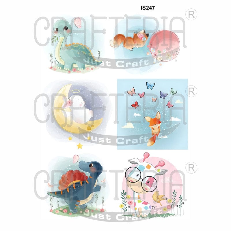 Crafteria Animals Designs Insert Sheet (Transparent Sheet) IS247