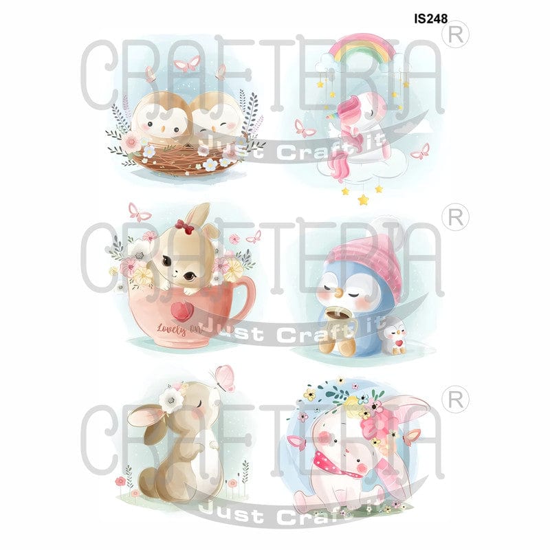 Crafteria Animals Designs Insert Sheet (Transparent Sheet) IS248