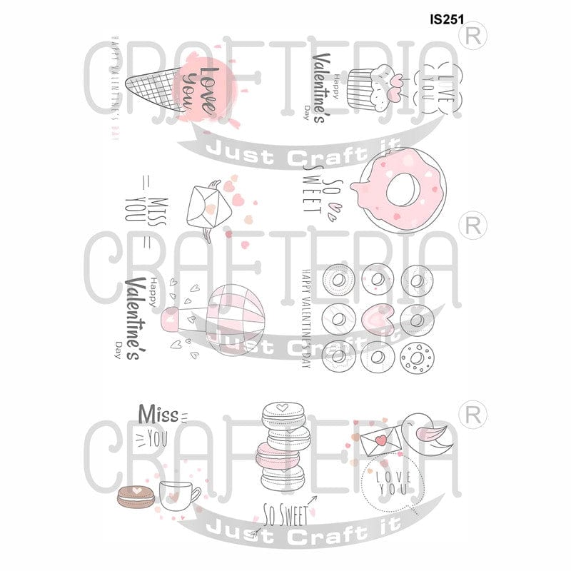 Crafteria Valentine Designs Insert Sheet (Transparent Sheet) IS251
