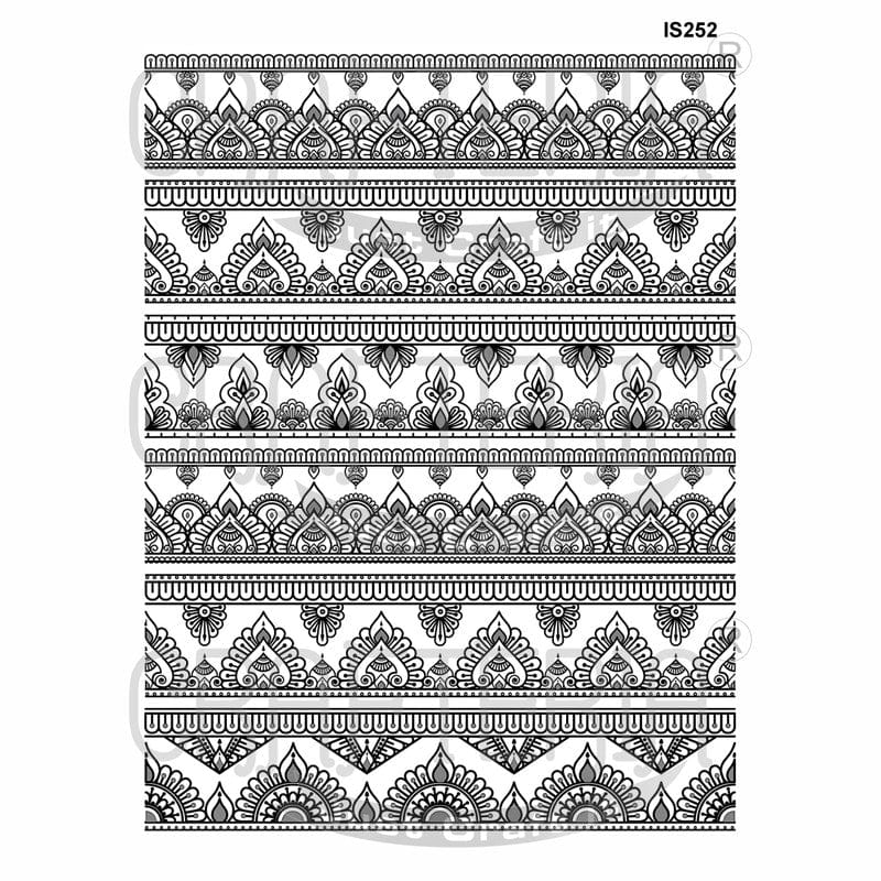 Crafteria Line Patterns Designs Insert Sheet (Transparent Sheet) IS252