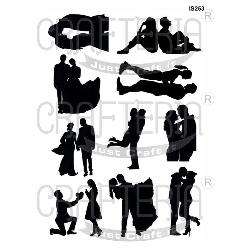 Crafteria Couple Designs Insert Sheet (Transparent Sheet) IS253