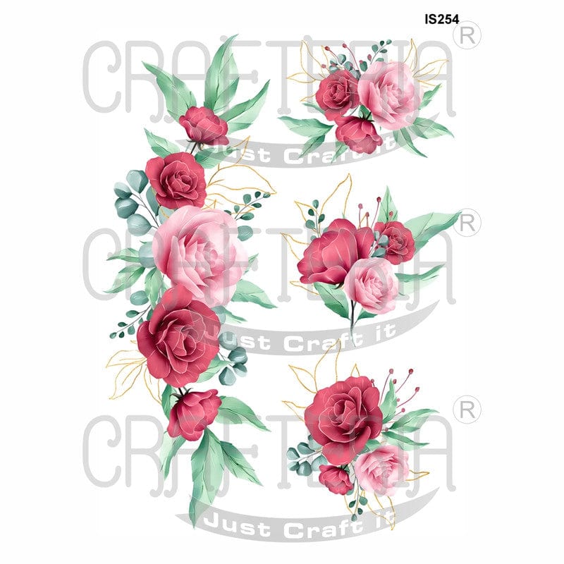 Crafteria Floral Designs Insert Sheet (Transparent Sheet) IS254