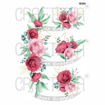 Crafteria Floral Designs Insert Sheet (Transparent Sheet) IS254