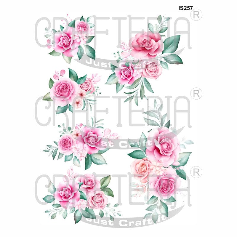 Crafteria Floral Designs Insert Sheet (Transparent Sheet) IS257