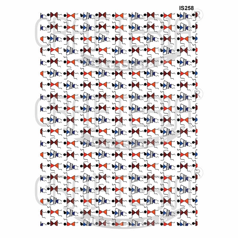 Crafteria Human Pattern Designs Insert Sheet (Transparent Sheet) IS258