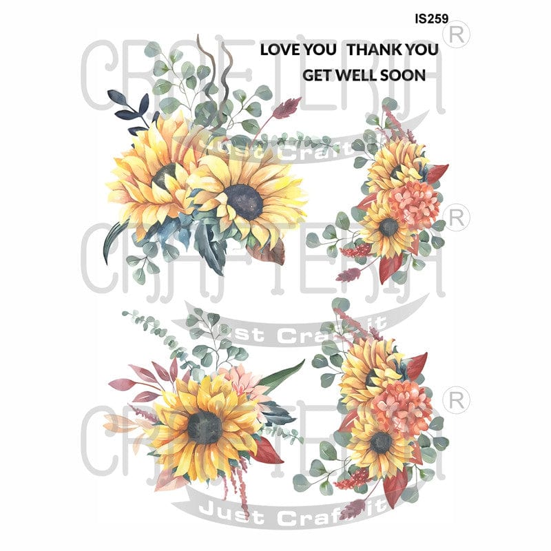 Crafteria Floral Designs Insert Sheet (Transparent Sheet) IS259