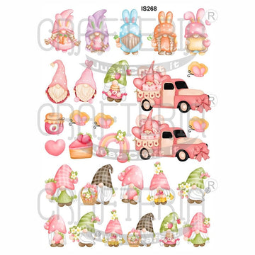 Crafteria Candy Gnomes Designs Insert Sheet (Transparent Sheet) IS268