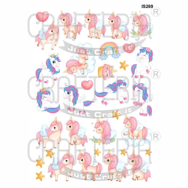Crafteria Unicorn Designs Insert Sheet (Transparent Sheet) IS269