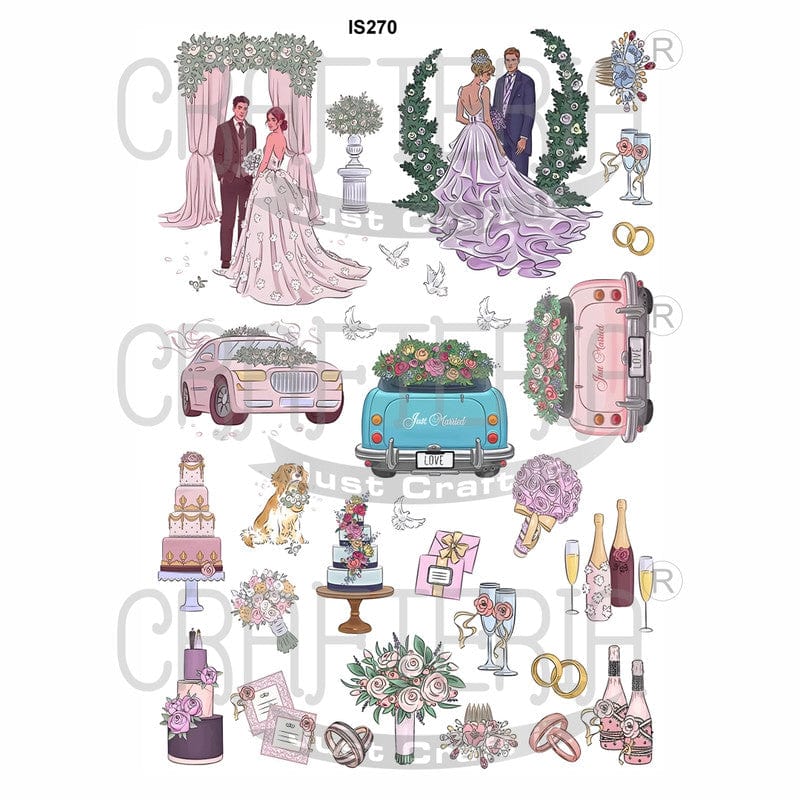 Crafteria Wedding Designs Insert Sheet (Transparent Sheet) IS270