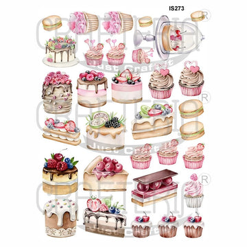 Crafteria Desserts Designs Insert Sheet (Transparent Sheet) IS273