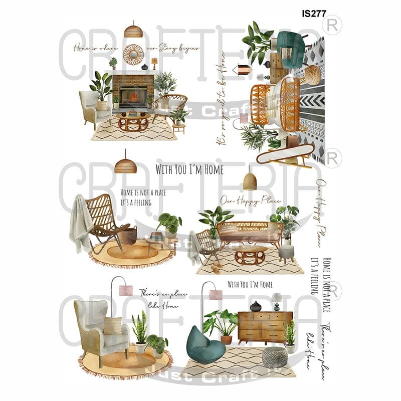 Crafteria Sittings Designs Insert Sheet (Transparent Sheet) IS277