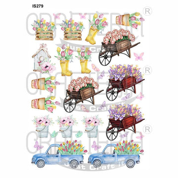 Crafteria Floral Designs Insert Sheet (Transparent Sheet) IS279