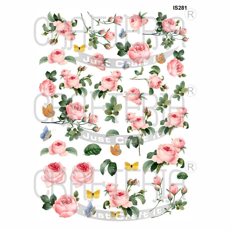 Crafteria Floral Designs Insert Sheet (Transparent Sheet) IS281