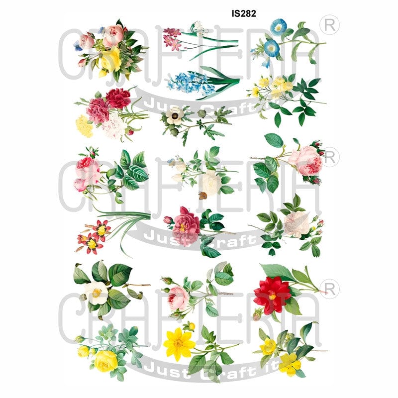 Crafteria Floral Designs Insert Sheet (Transparent Sheet) IS282