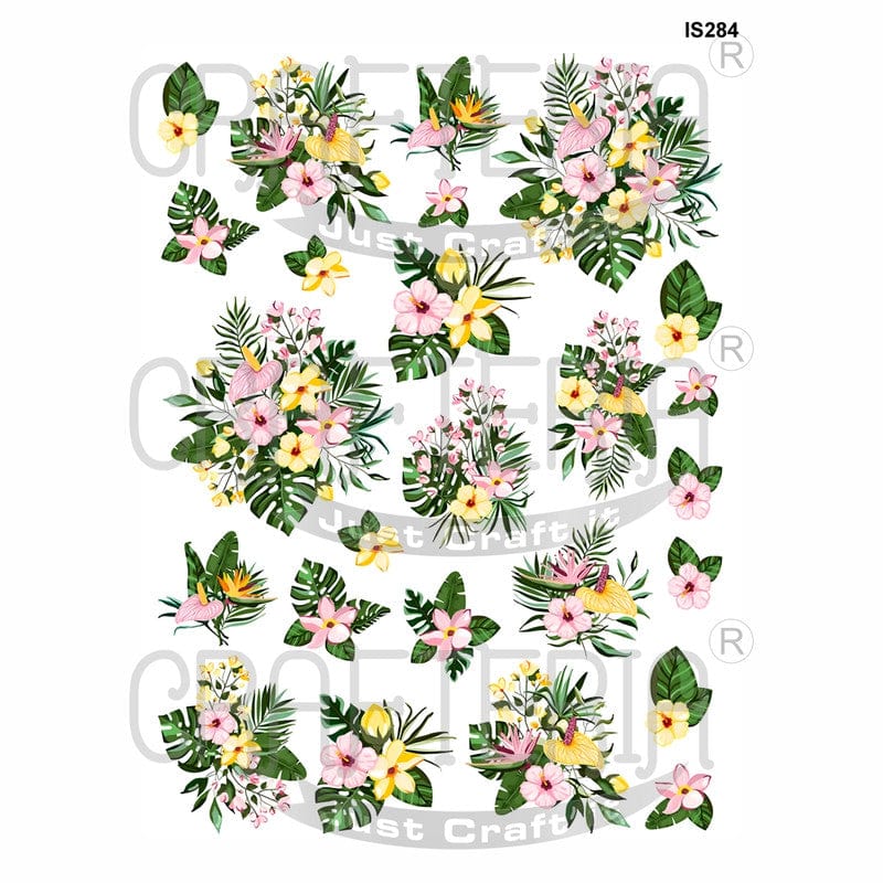 Crafteria Floral Designs Insert Sheet (Transparent Sheet) IS284