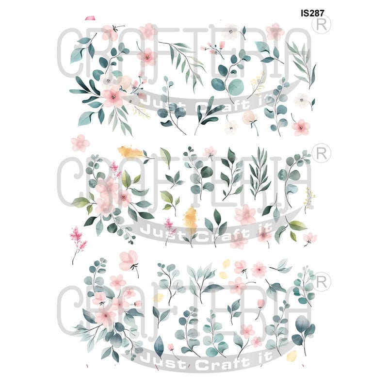 Crafteria Floral Designs Insert Sheet (Transparent Sheet) IS287