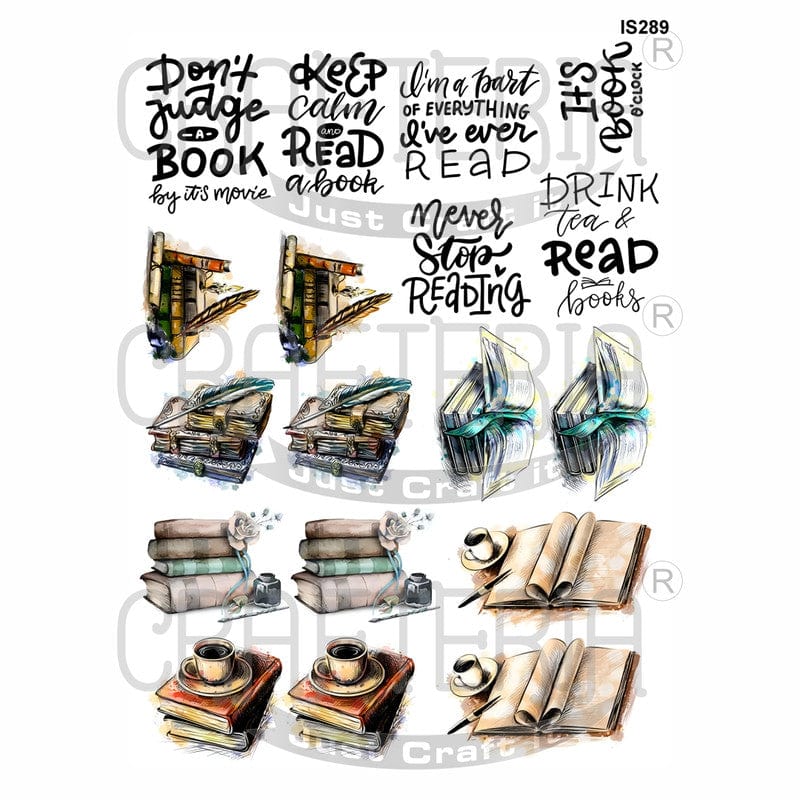 Crafteria Book Designs Insert Sheet (Transparent Sheet) IS289