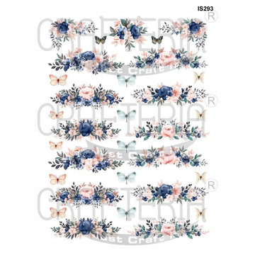 Crafteria Floral Designs Insert Sheet (Transparent Sheet) IS293