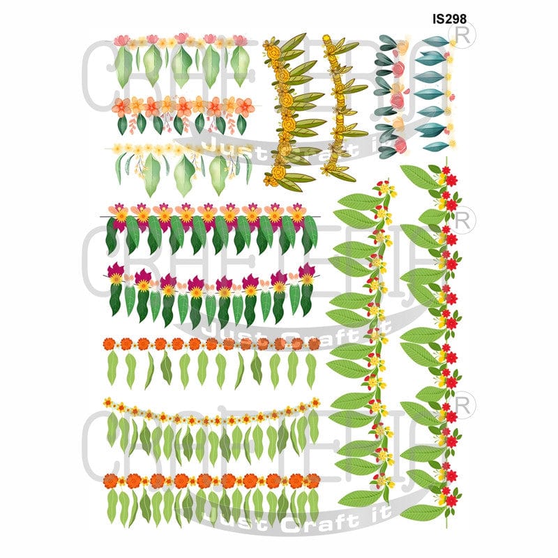 Crafteria Border Designs Insert Sheet (Transparent Sheet) IS298