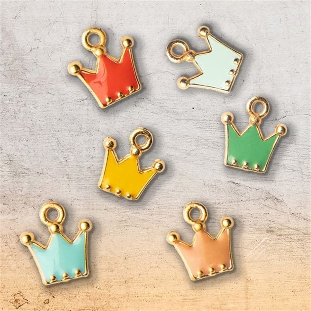 My Store JEWELLERY CHARMS CROWN GOLD JEWELLERY CHARMS