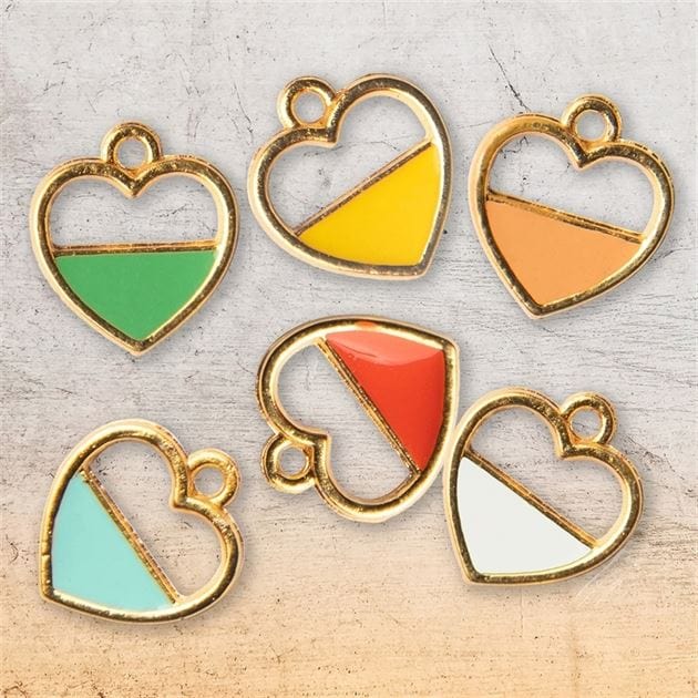 My Store JEWELLERY CHARMS HEART GOLD JEWELLERY CHARMS