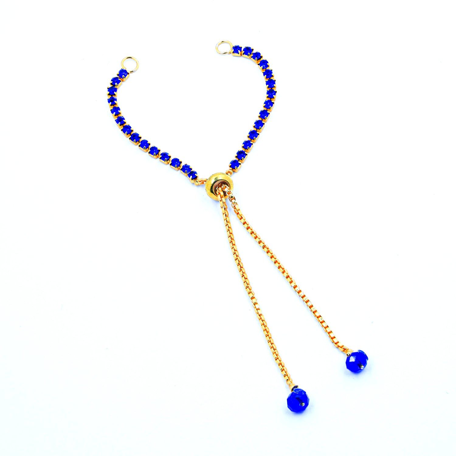 Crafteria BLUE BRACELET RAKHI CHAIN NO 5