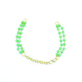 Crafteria OPAQUE GREEN BRACELET RAKHI CHAIN NO 7