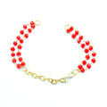 Crafteria OPAQUE RED BRACELET RAKHI CHAIN NO 7