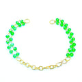 Crafteria GREEN BRACELET RAKHI CHAIN NO 7