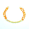 Crafteria ORANGE BRACELET RAKHI CHAIN NO 7