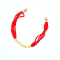 Crafteria RED BRACELET RAKHI CHAIN NO 8