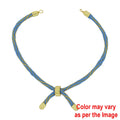 Crafteria Blue Colour And Gold Rope Bracelet With Adjustable Clasp
