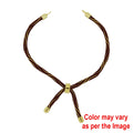 Crafteria Maroon Colour And Gold Rope Bracelet With Adjustable Clasp