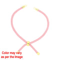 Crafteria Pink Colour And Gold Rope Bracelet With Adjustable Clasp