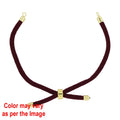 Crafteria Maroon Colour And Gold Rope Bracelet With Adjustable Clasp