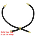 Crafteria Black Colour And Gold Rope Bracelet With Adjustable Clasp