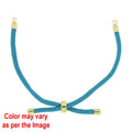 Crafteria Blue Colour And Gold Rope Bracelet With Adjustable Clasp