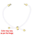 Crafteria White Colour And Gold Rope Bracelet With Adjustable Clasp