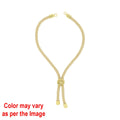 Crafteria Beige Colour Rope Bracelet with Gold Accents and Centerpiece