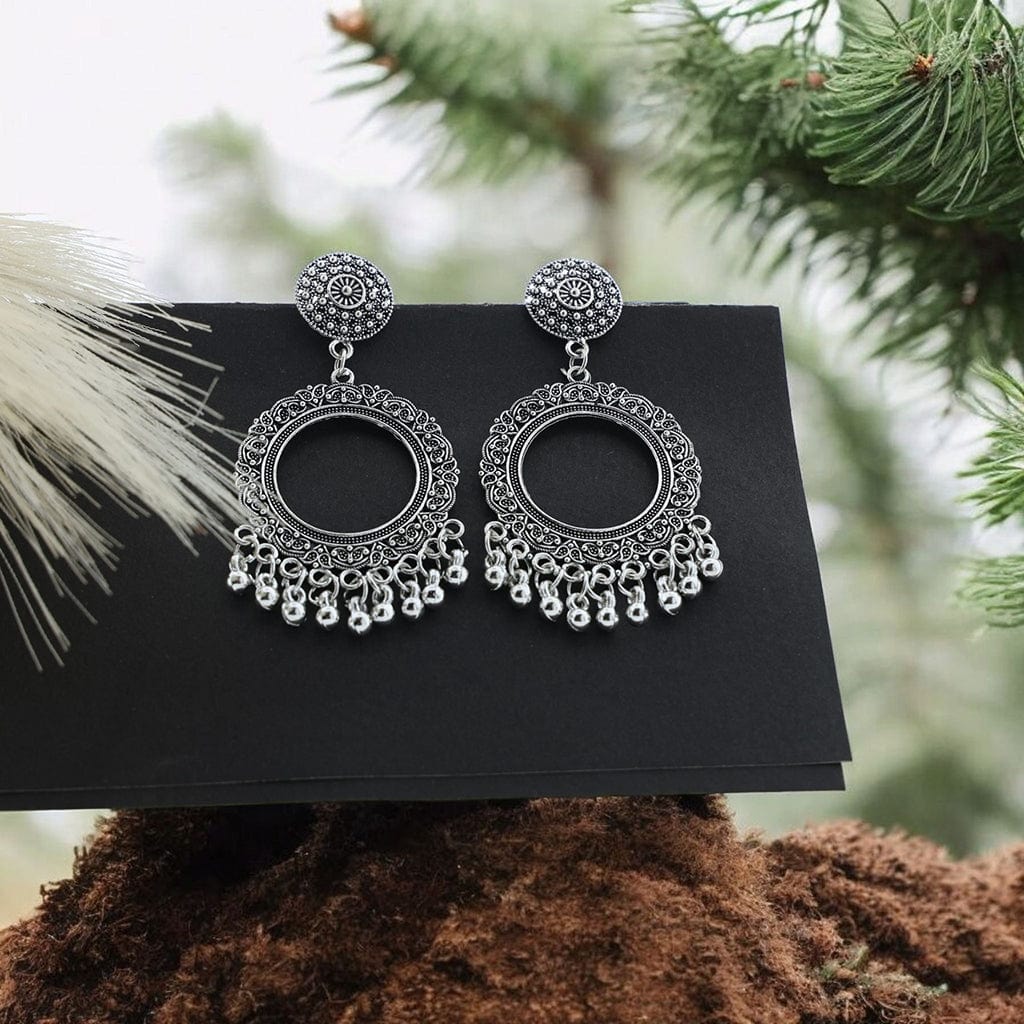Crafteria Oxidized Gold Jhumka Design 1